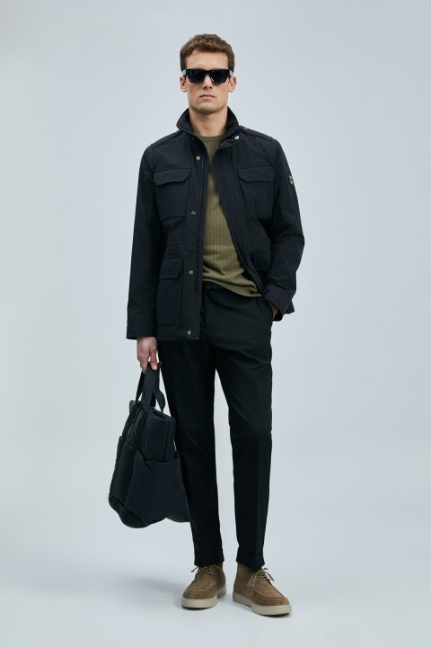 Freddıe Erkek Mont Siyah - Lufian (1)