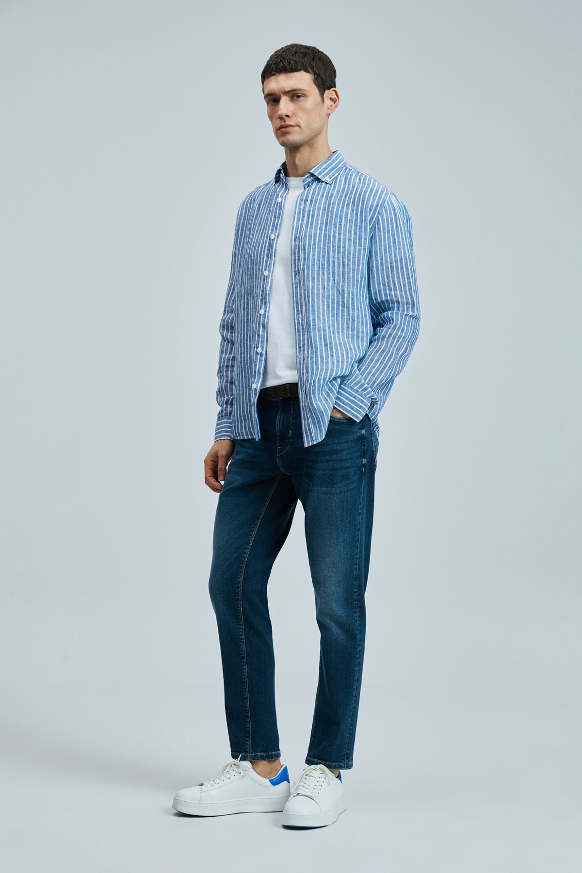 Fredıc Smart Jean Erkek Pantolon Slim Fit Mavi - Lufian (1)