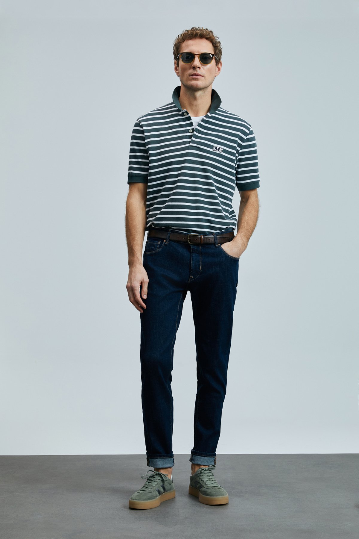 Frencesco Smart Jean Erkek Pantolon Slim Fit Mavi - Lufian