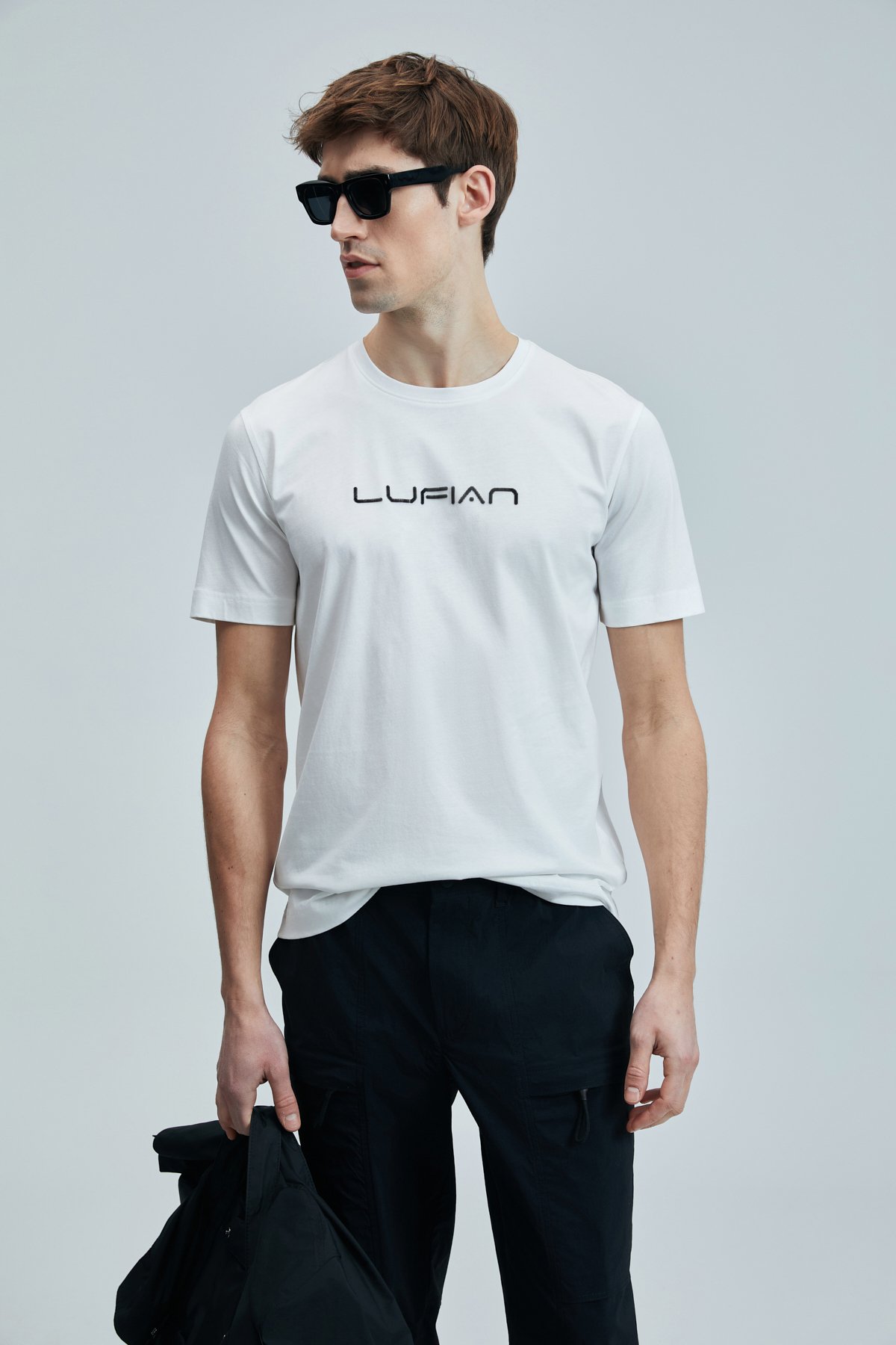 Fusıon Modern Grafik T- Shirt Beyaz - Lufian (1)