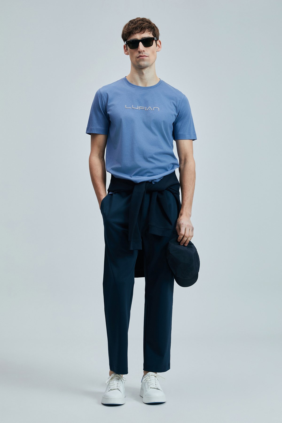 Fusıon Modern Grafik T- Shirt Koyu Lila - Lufian