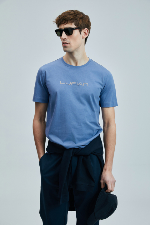 Fusıon Modern Grafik T- Shirt Koyu Lila - Lufian (1)