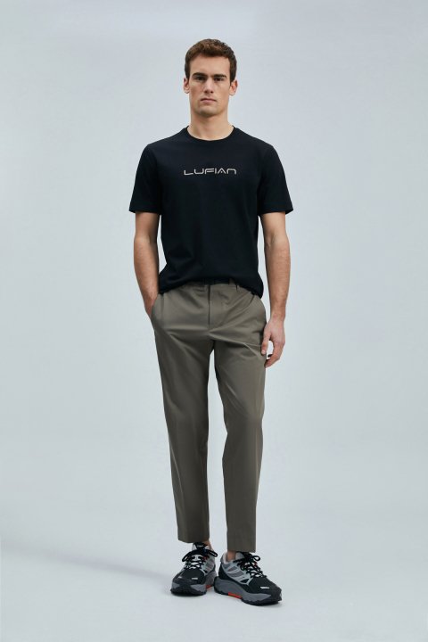 Fusıon Modern Grafik T- Shirt Siyah - Lufian (1)