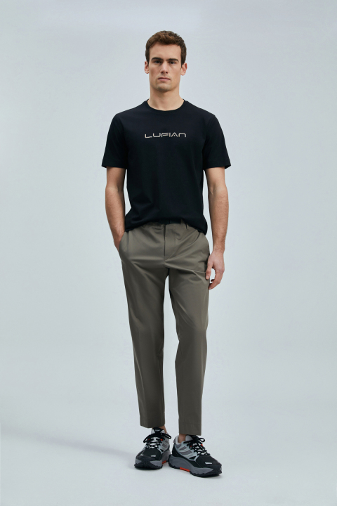 Fusıon Modern Grafik T- Shirt Siyah - Lufian (1)