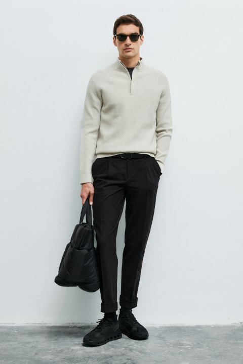 Mens Sweater Stone - LUFIAN