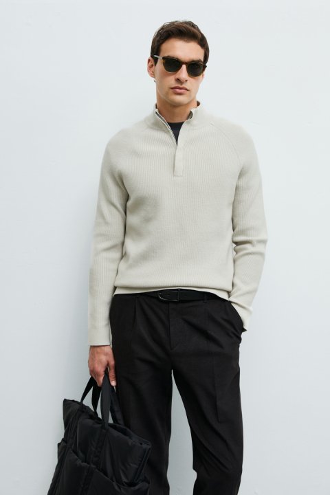 Mens Sweater Stone - LUFIAN