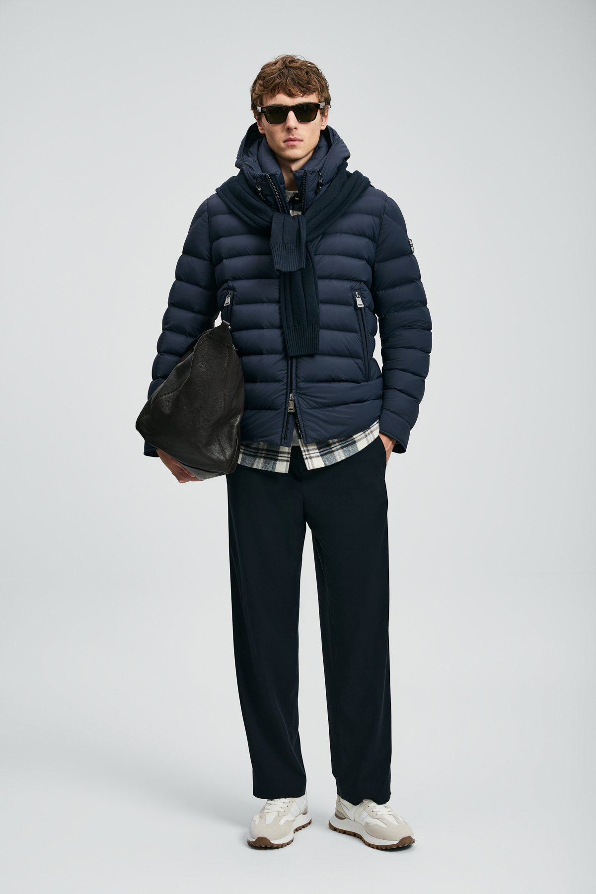 Goose Feather Male Coat Navy - Lufian