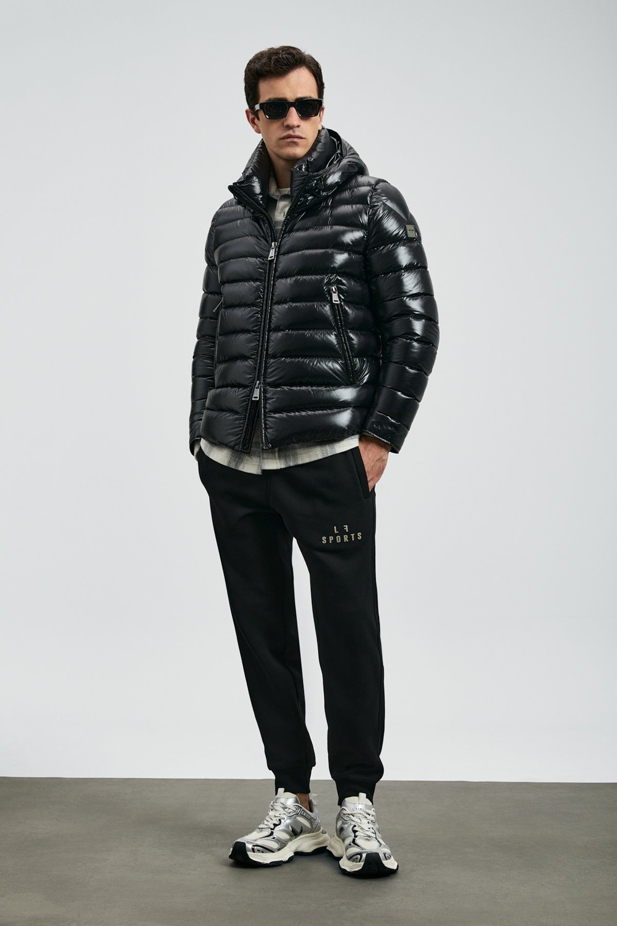 Goose Feather Male Coat Black - Lufian