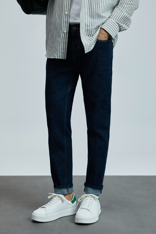 Galıo Smart Jean Erkek Pantolon Regular Fit Mavi - 3