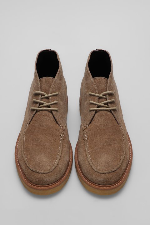 Gary Men's Leather Boots Camel Hair - Lufian (1)