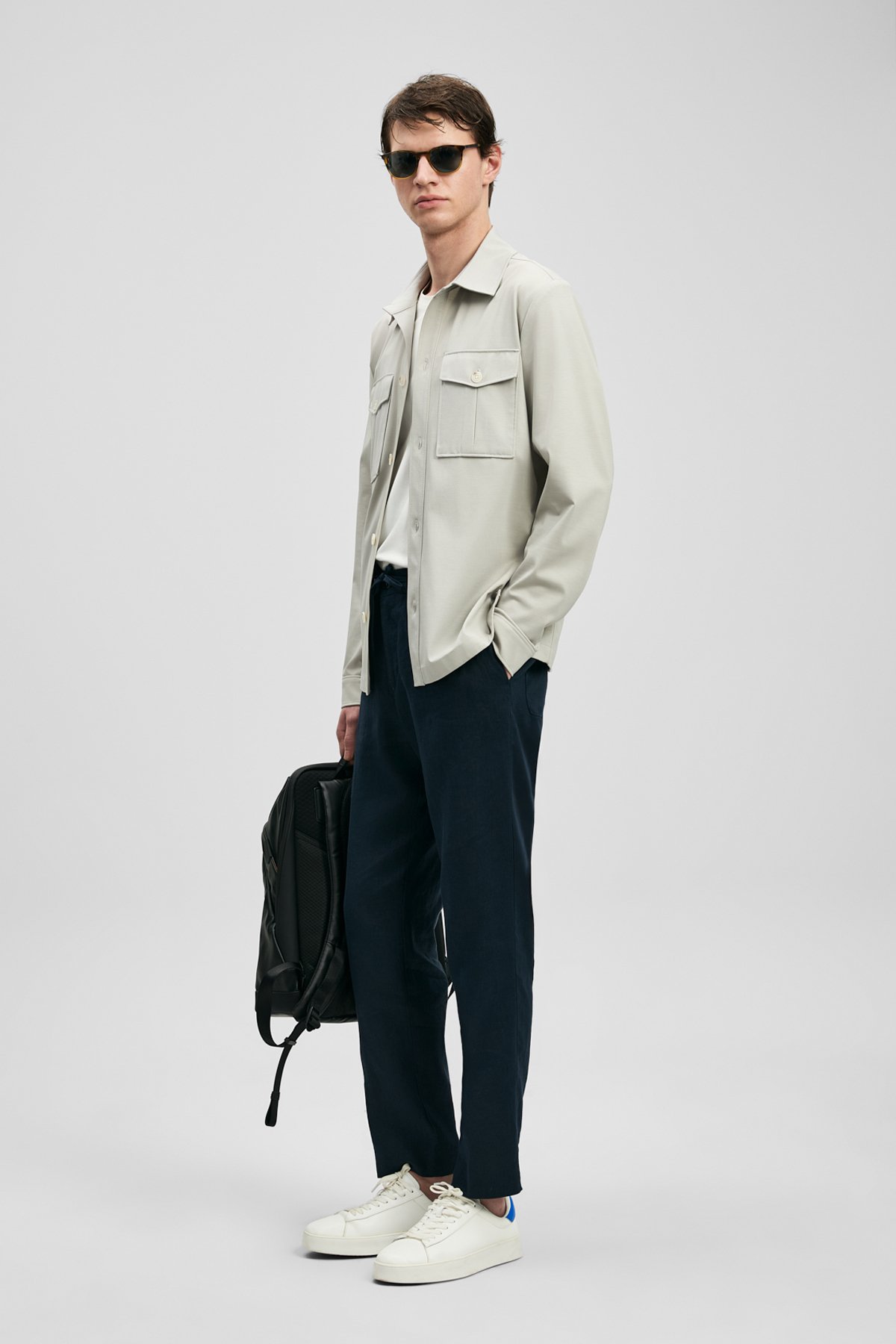 Men's Shırt Jacket Stone - Lufian (1)