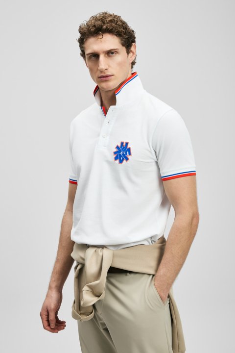 Gavın Smart Men's Polo T-Shirt Off White - Lufian (1)