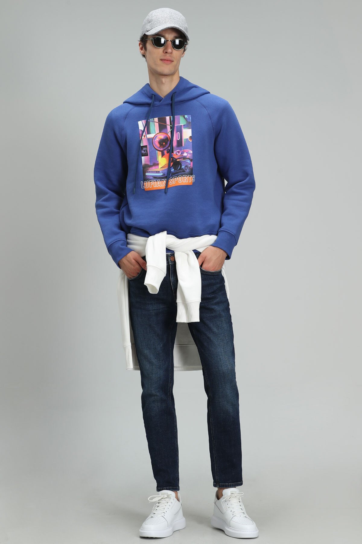 General Erkek Sweatshirt Saks - LUFIAN