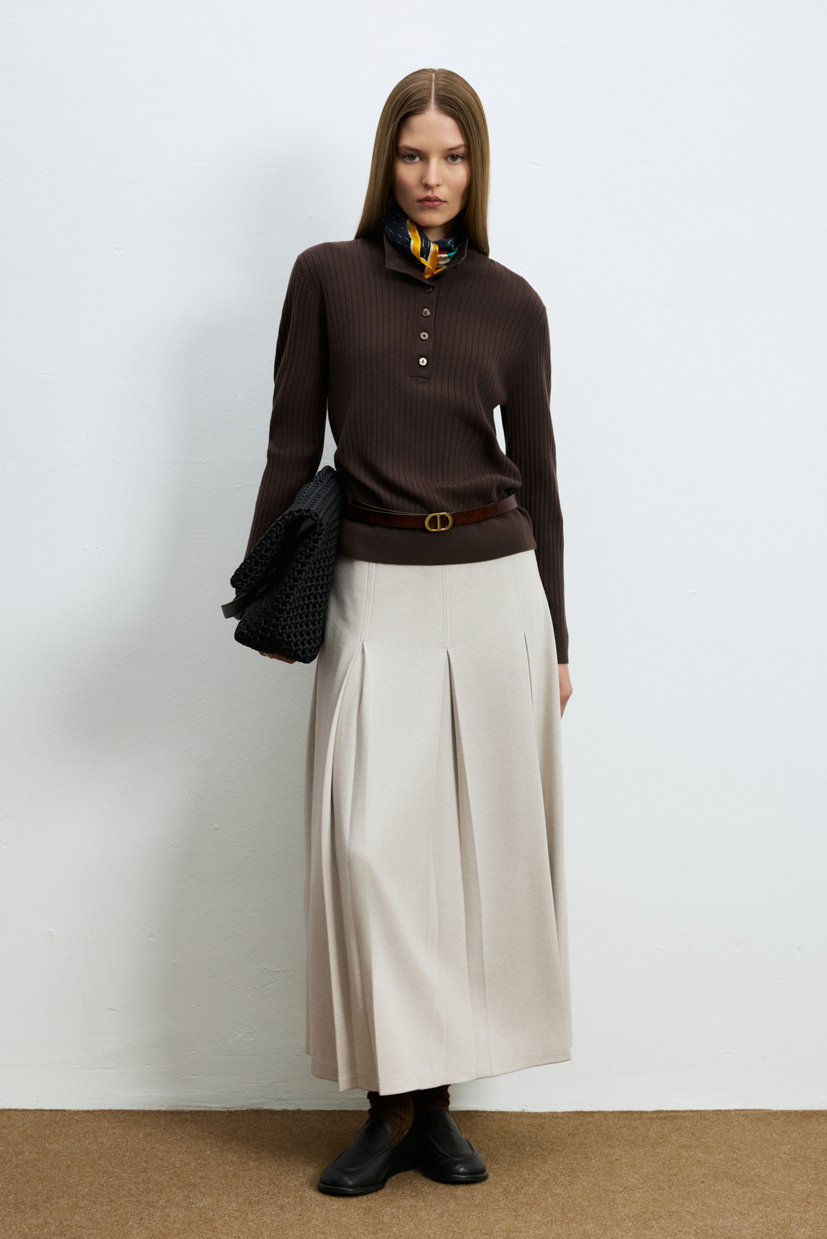 35% Acrylıc 27% Polyester 21%ptt 9% Nylon 6% Camel 2% Spandex Brown - LUFIAN