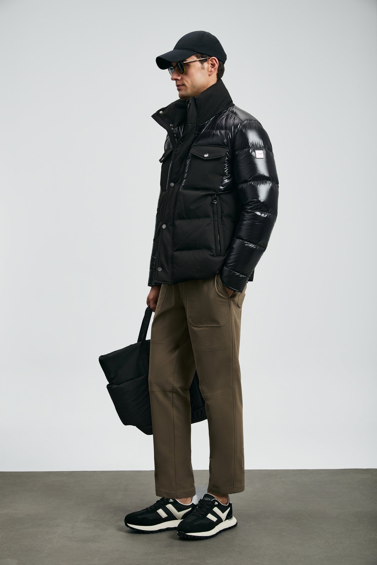 Genıous Kaz Tüyü Erkek Mont Siyah - Lufian (1)