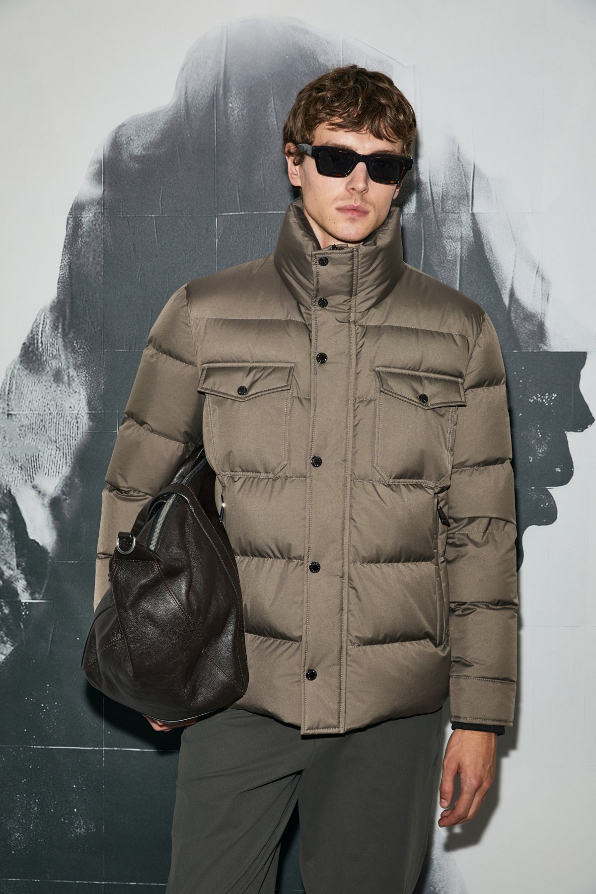 Genıous Kaz Tüyü Erkek Mont Toprak - Lufian