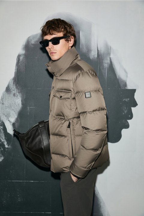 Genıous Kaz Tüyü Erkek Mont Toprak - Lufian (1)