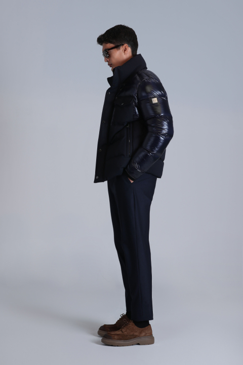 Genıus Kaz Tüyü Erkek Mont Lacivert - Lufian (1)