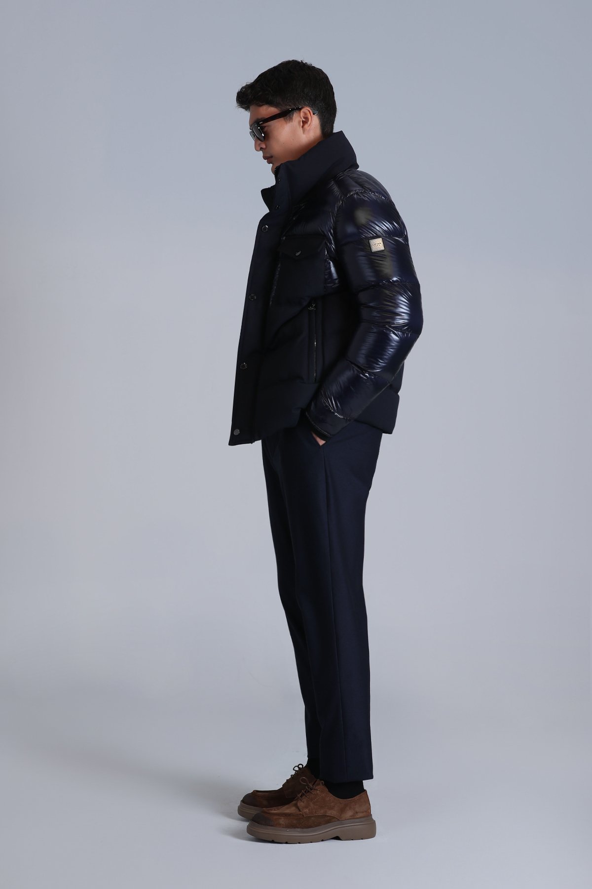 Genıus Kaz Tüyü Erkek Mont Lacivert - Lufian (1)