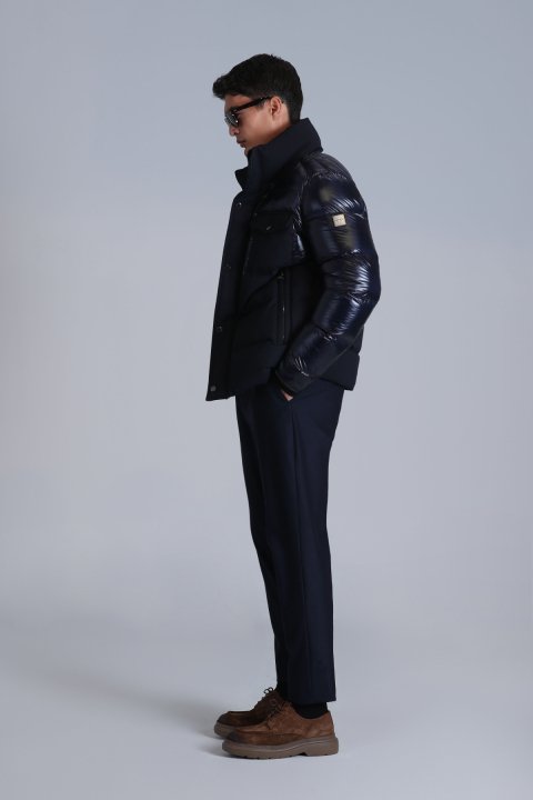 Genıus Kaz Tüyü Erkek Mont Lacivert - Lufian (1)