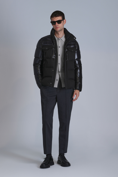 Genıus Kaz Tüyü Erkek Mont Siyah - Lufian (1)