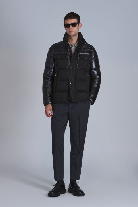 Genıus Kaz Tüyü Erkek Mont Siyah - Lufian