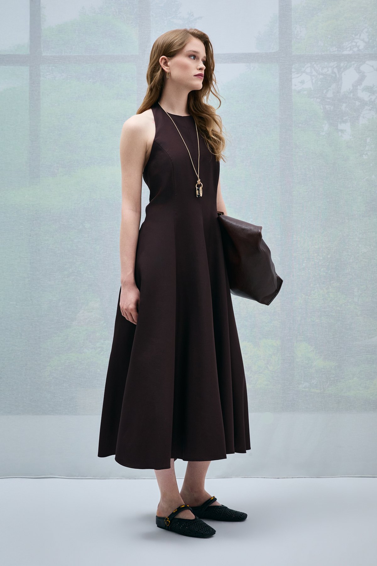 Gına Women's Dress Brown - LUFIAN