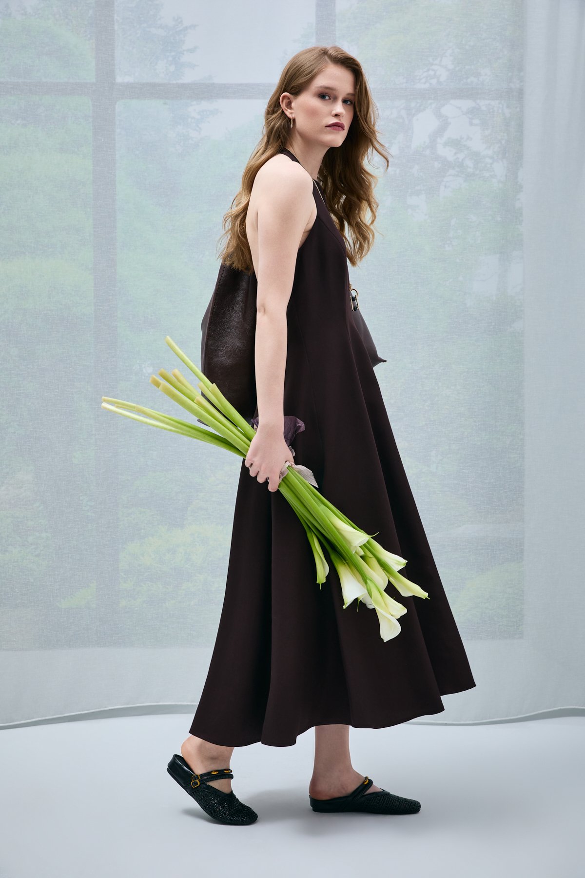Gına Women's Dress Brown - LUFIAN (1)