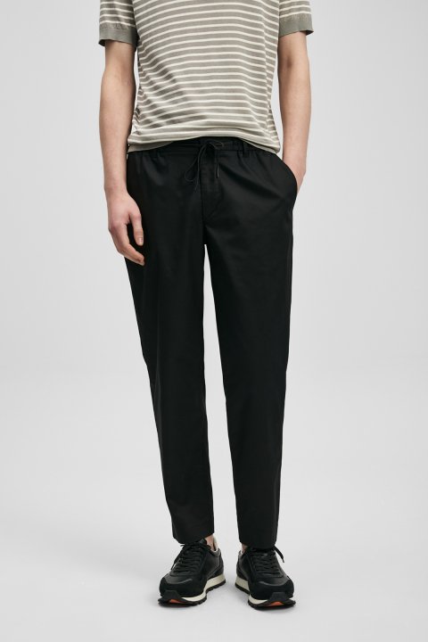 Glen Men's Beach Jogger Pants Slim Fit Black - Lufian (1)