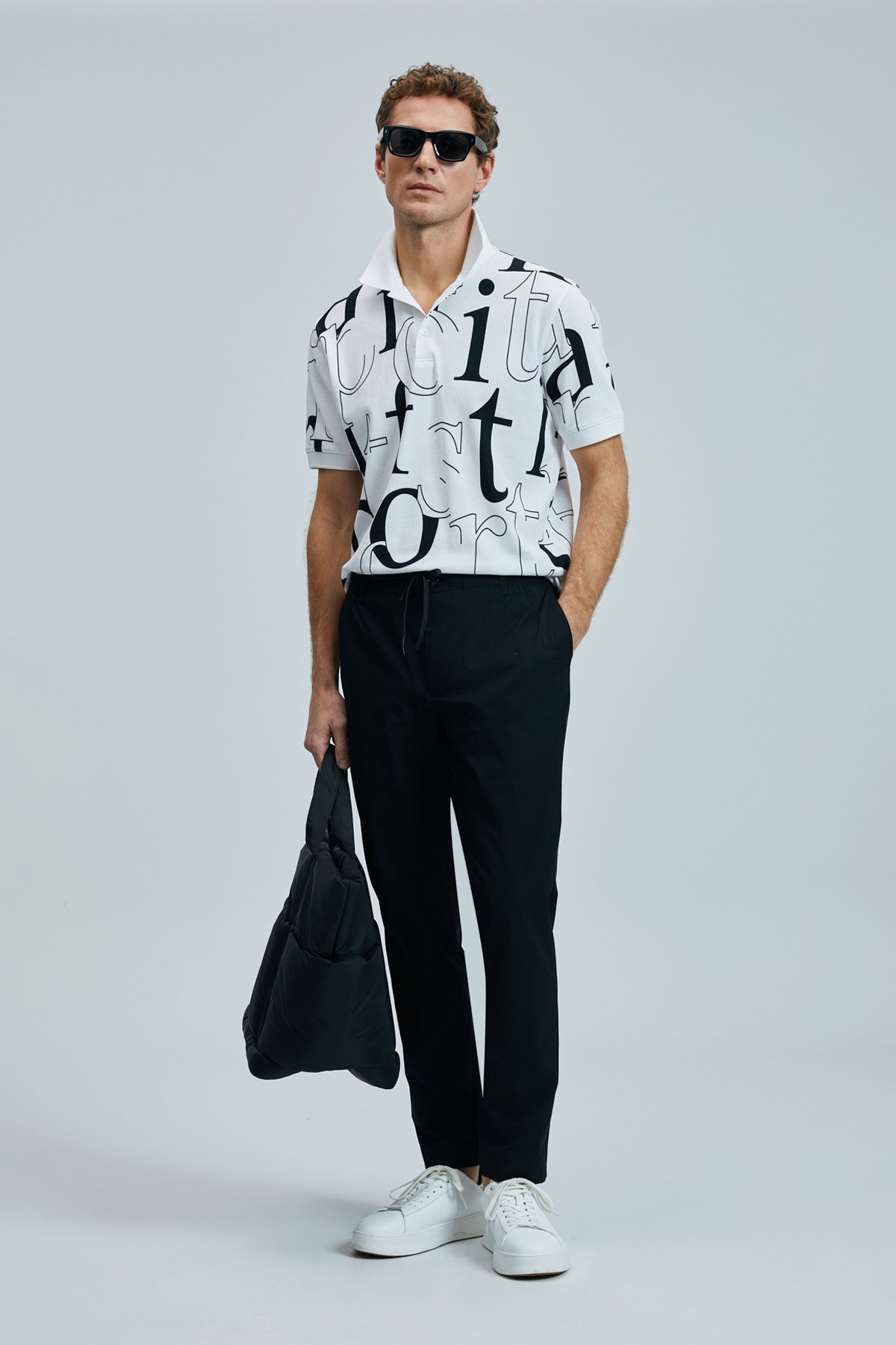 Glen Smart Erkek Chino Pantolon Slim Fit Siyah - Lufian