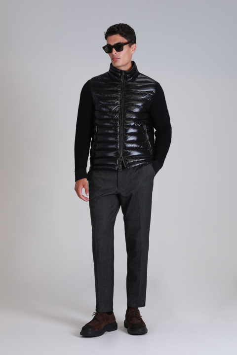 Glenn Kaz Tüyü Erkek Mont Siyah - Lufian