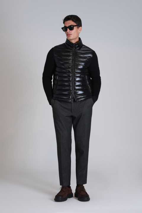 Glenn Kaz Tüyü Erkek Mont Siyah - Lufian (1)