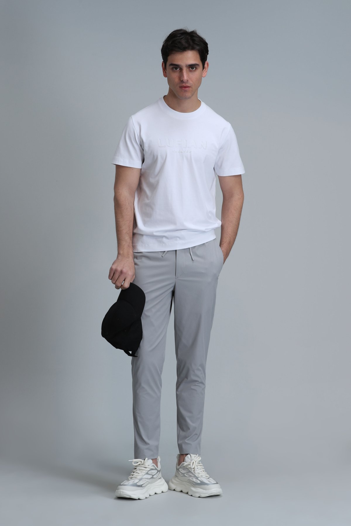 Gold Modern Grafik T- Shirt Beyaz - Lufian (1)