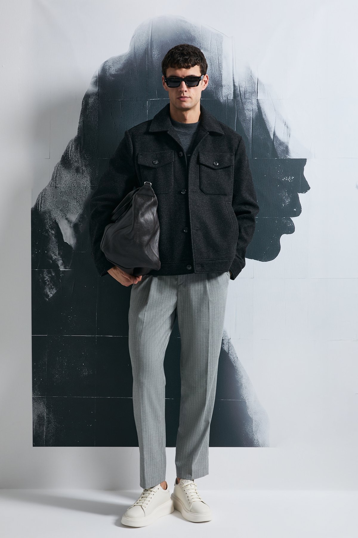 Good Erkek Örme Ceket Siyah - Lufian