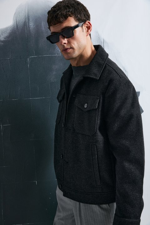 Good Erkek Örme Ceket Siyah - Lufian (1)