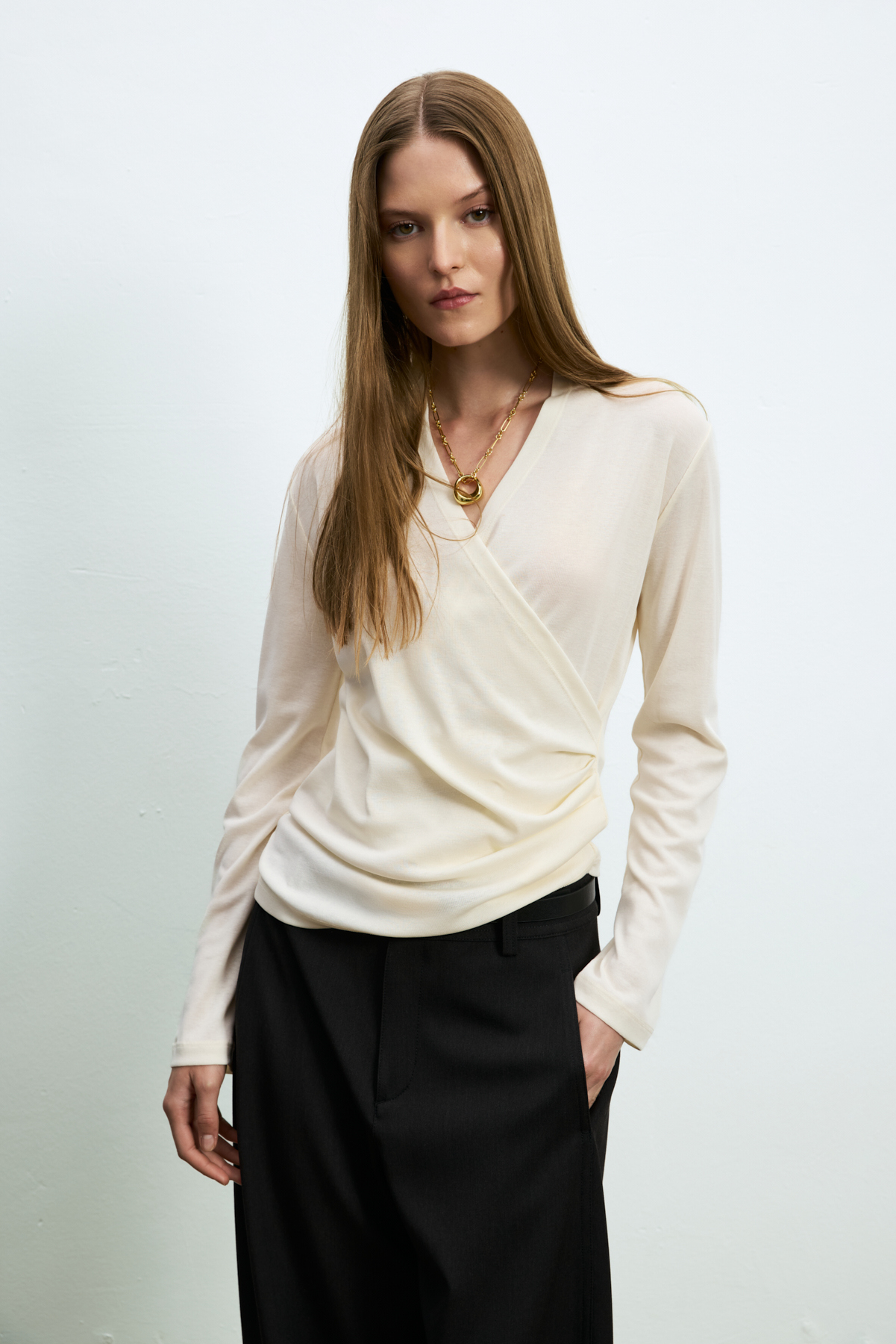 Women's T- Shırt Ecru - LUFIAN