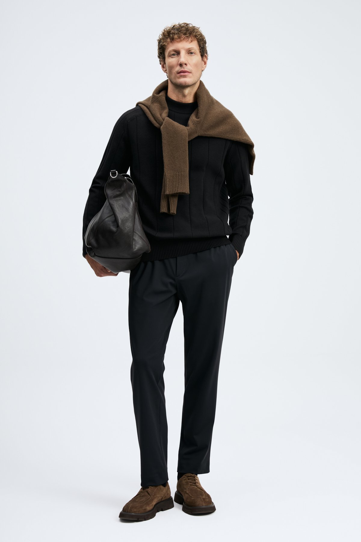 Mens Sweater Black - LUFIAN