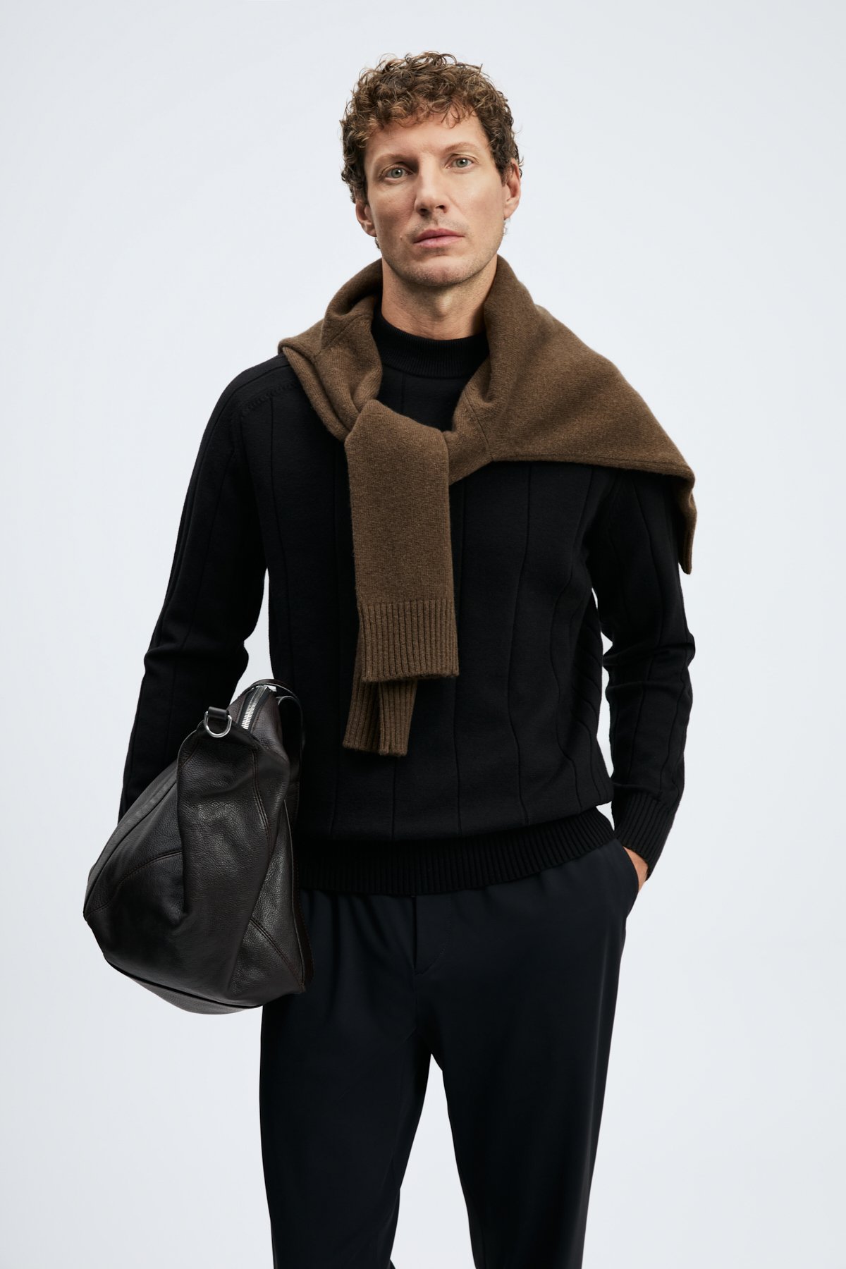 Mens Sweater Black - LUFIAN
