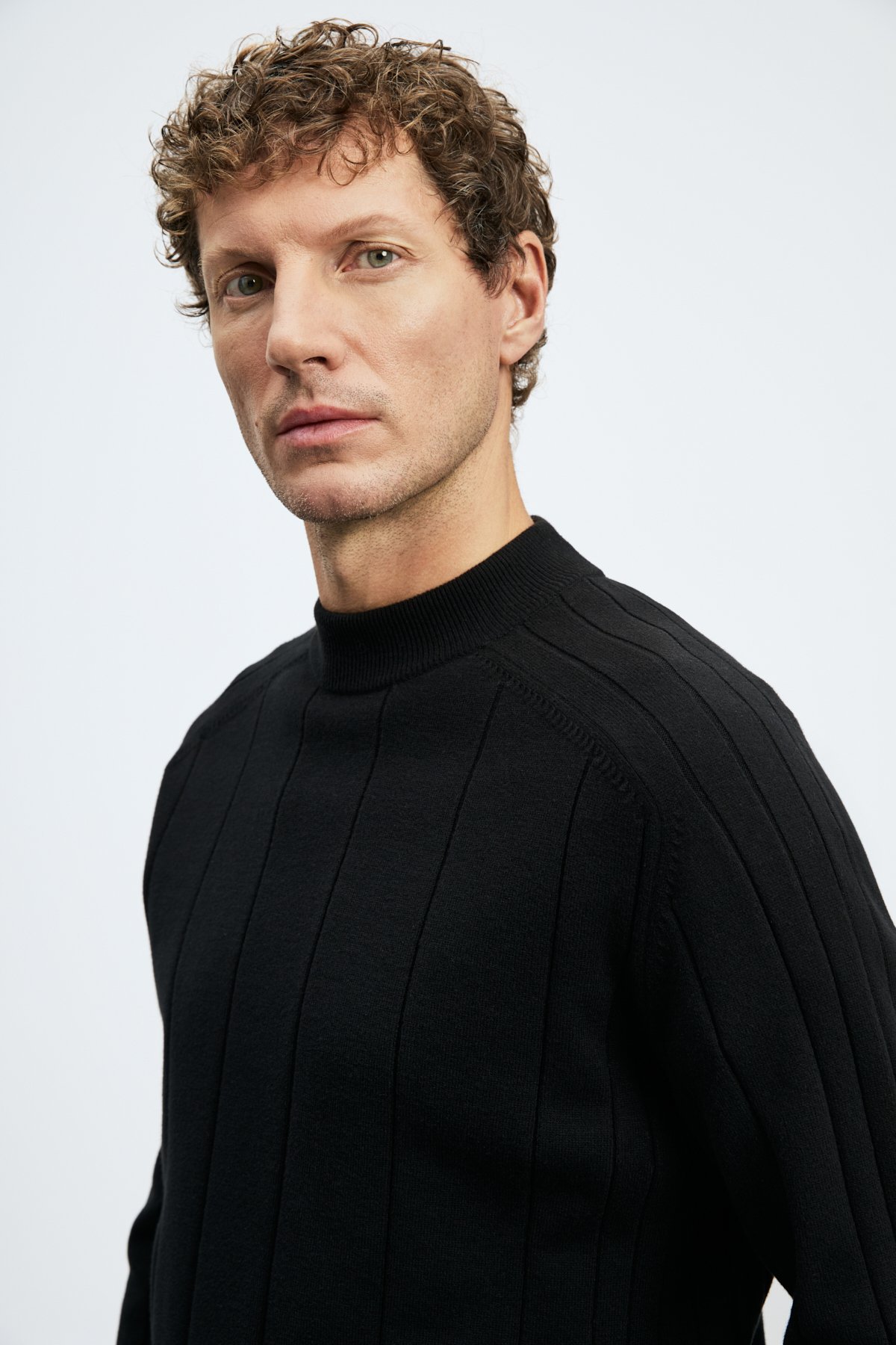 Mens Sweater Black - LUFIAN