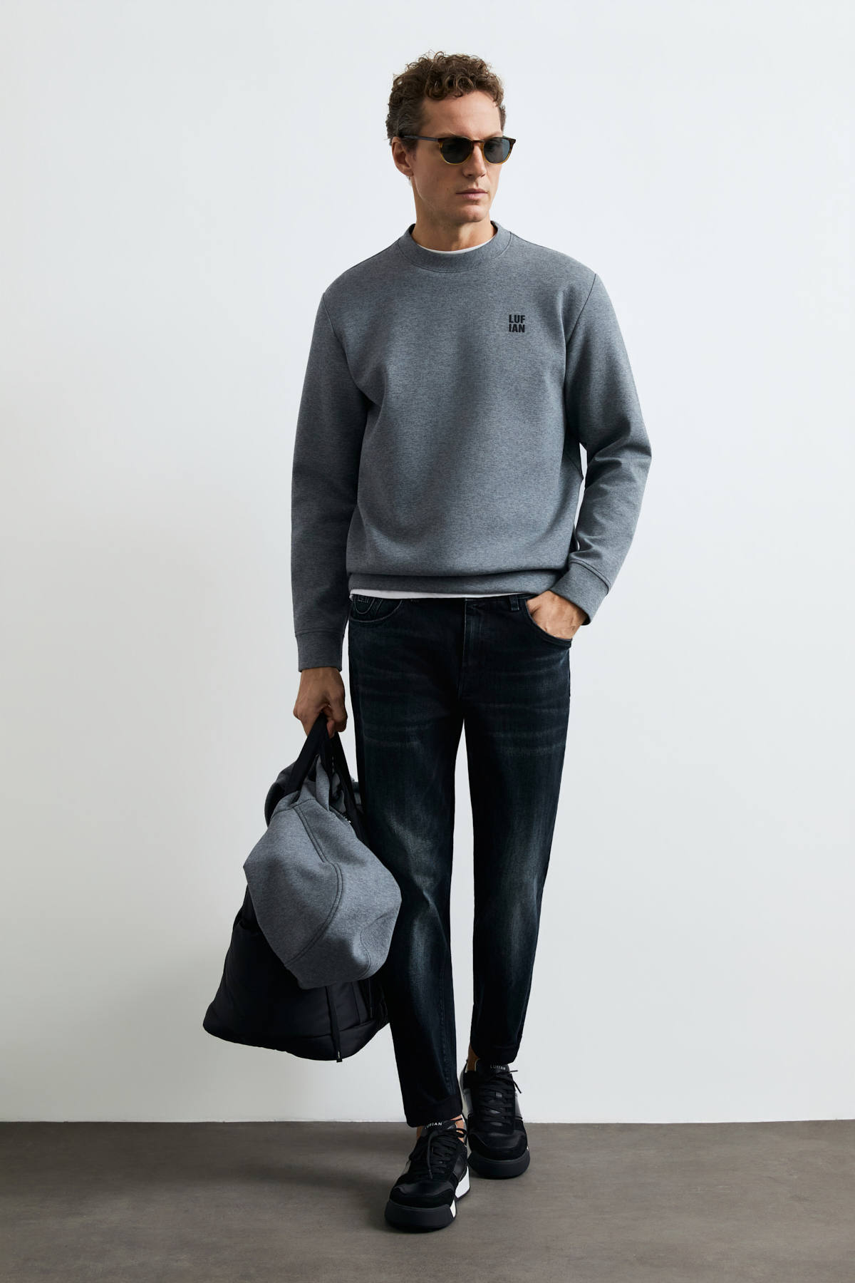 Male Sweatshirt Grey - Lufian
