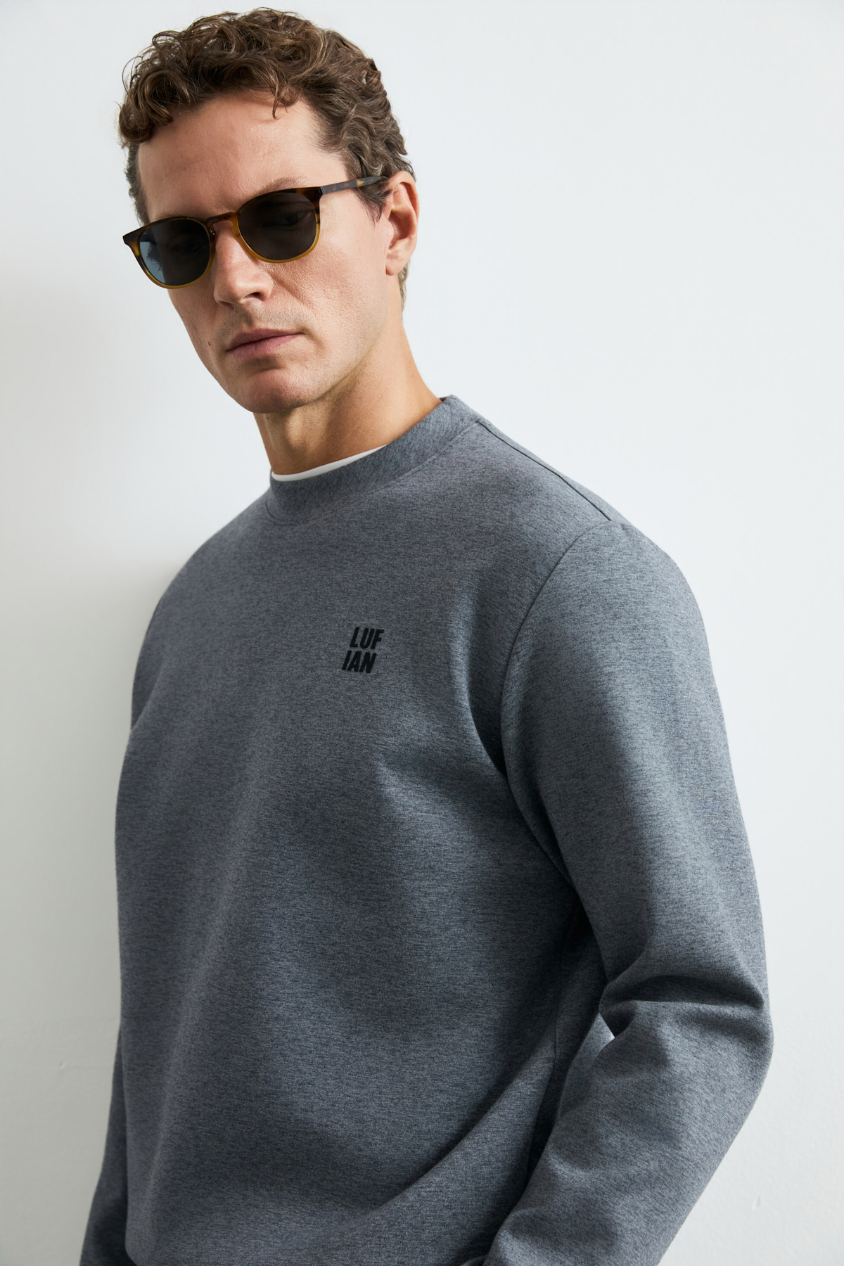 Male Sweatshirt Grey - Lufian