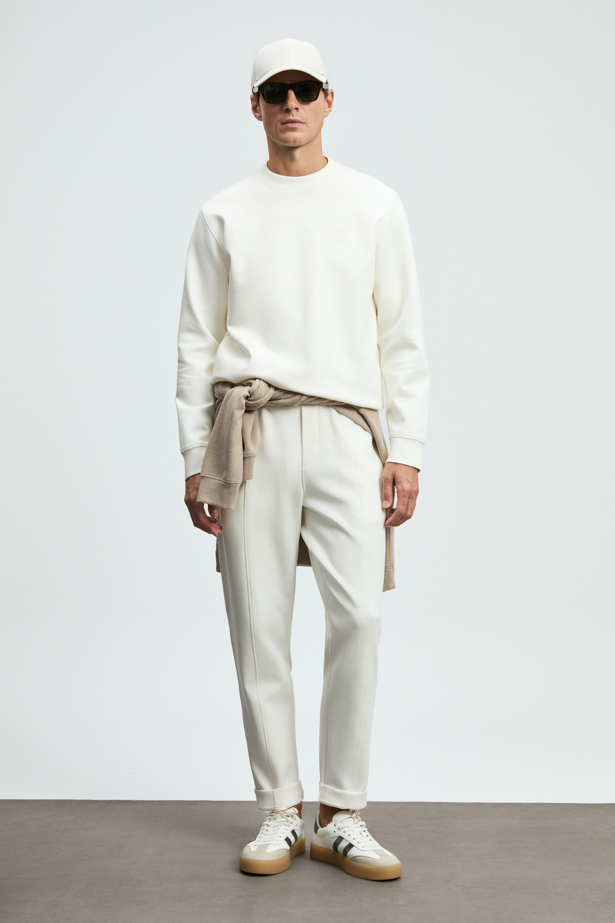 Male Sweatshirt Off Whıte - Lufian