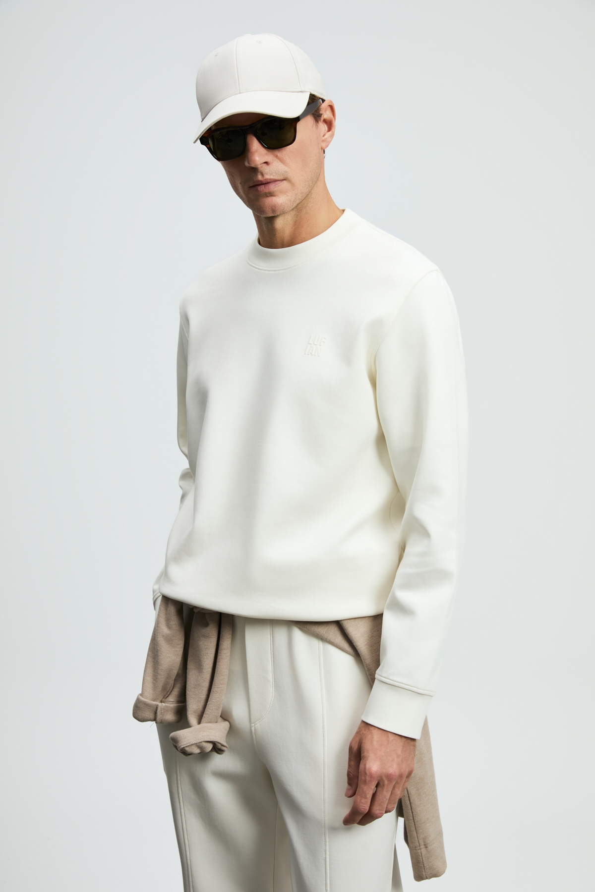 Male Sweatshirt Off Whıte - Lufian