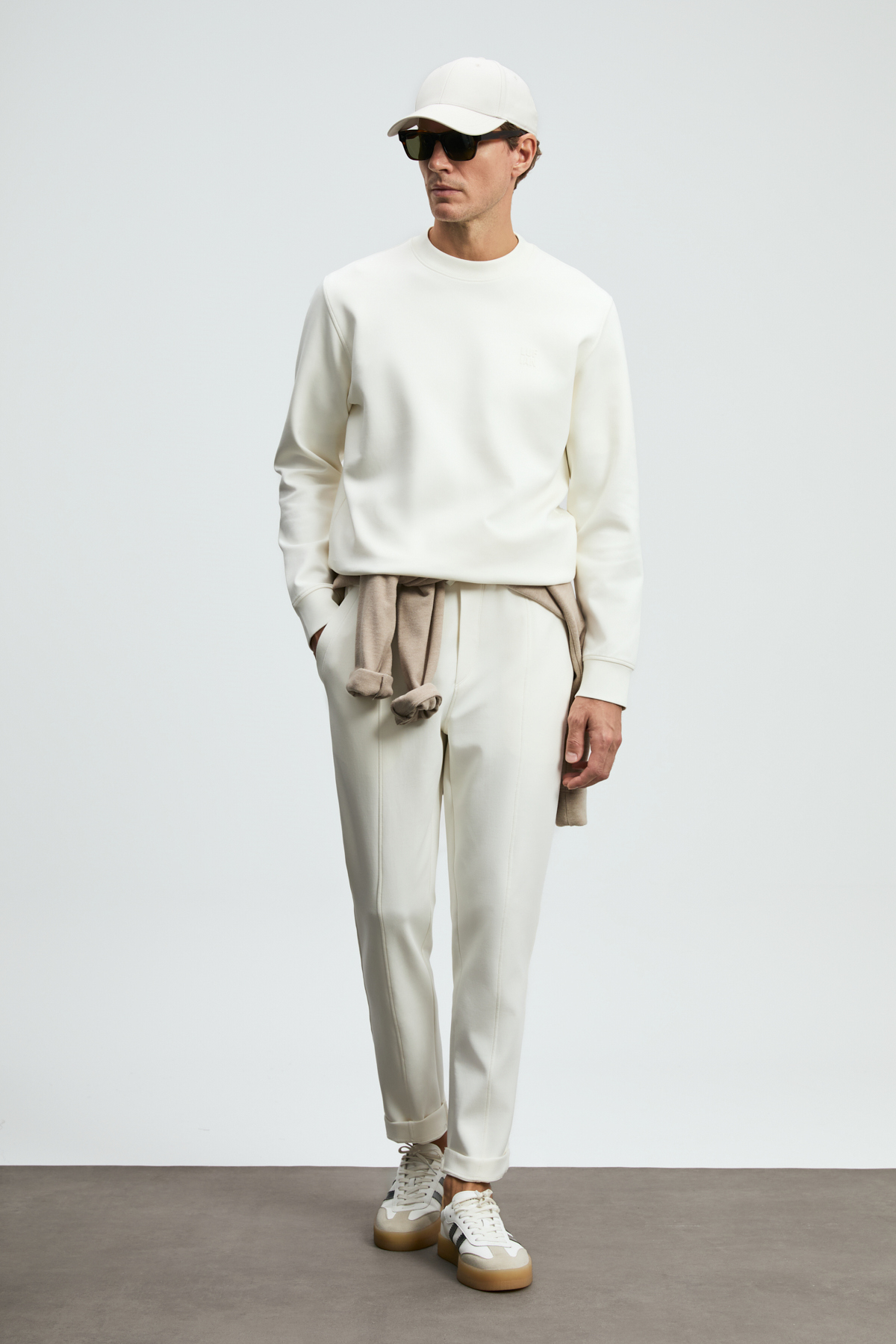 Male Sweatshirt Off Whıte - Lufian