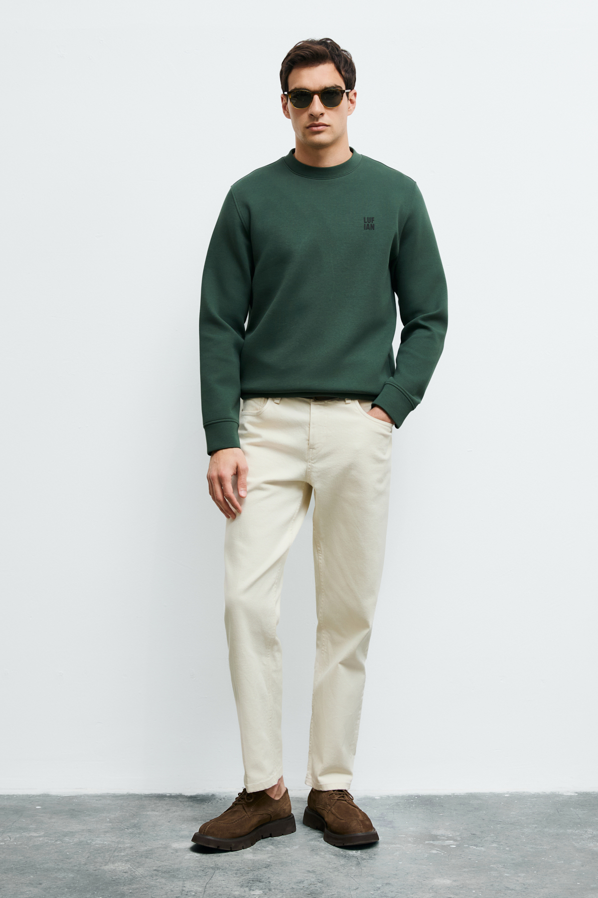 Male Sweatshirt Green - Lufian