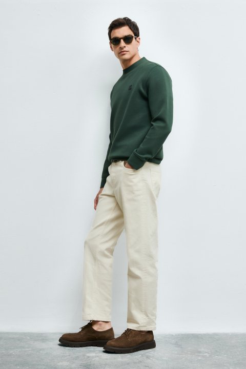 Grand Erkek Sweatshirt Yeşil - Lufian