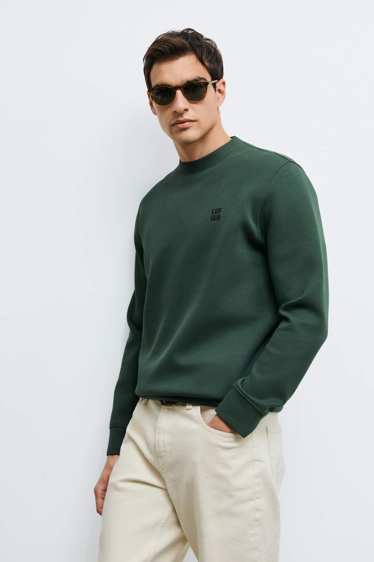 Male Sweatshirt Green - Lufian