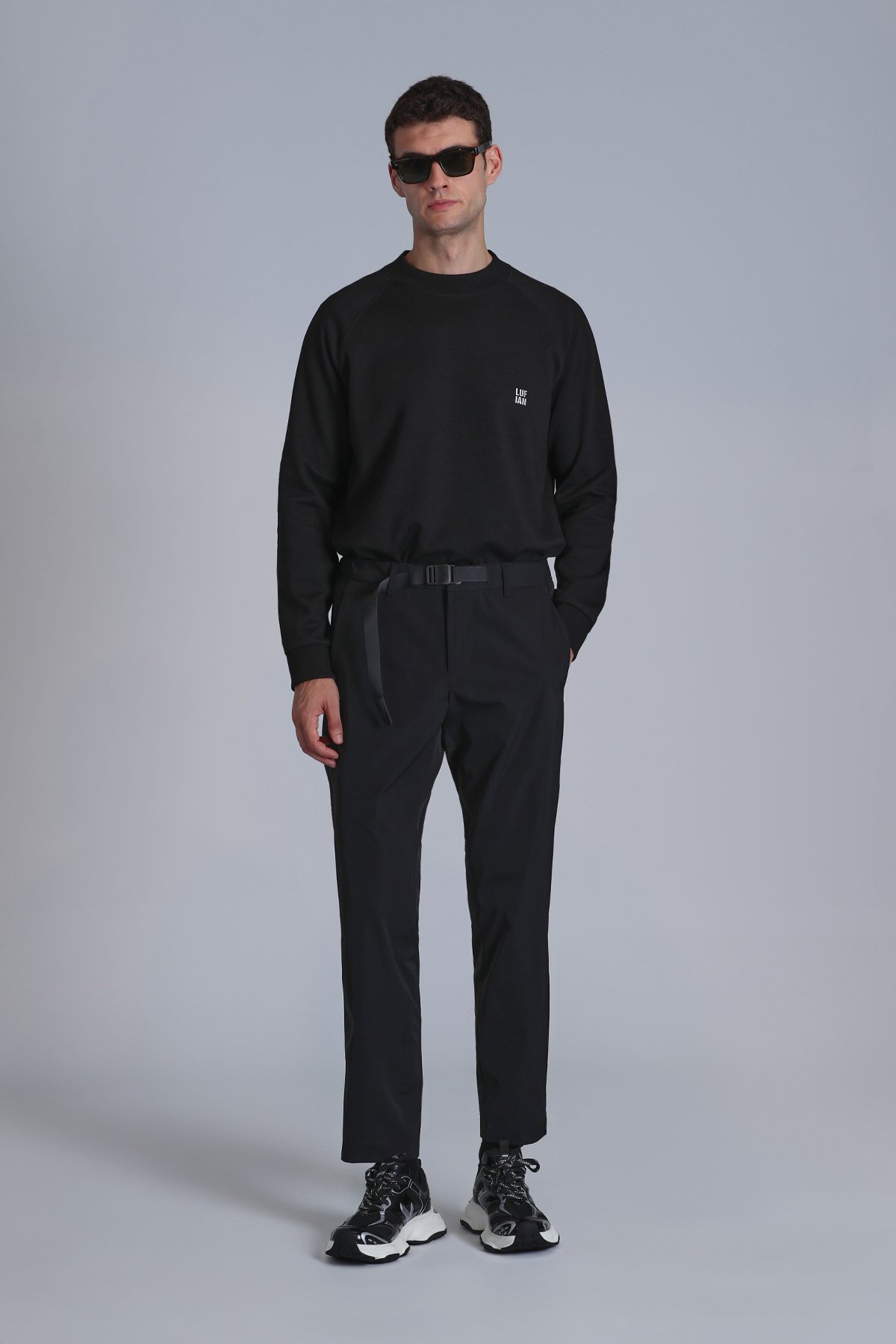 Grant Erkek Sweatshirt Siyah - Lufian (1)