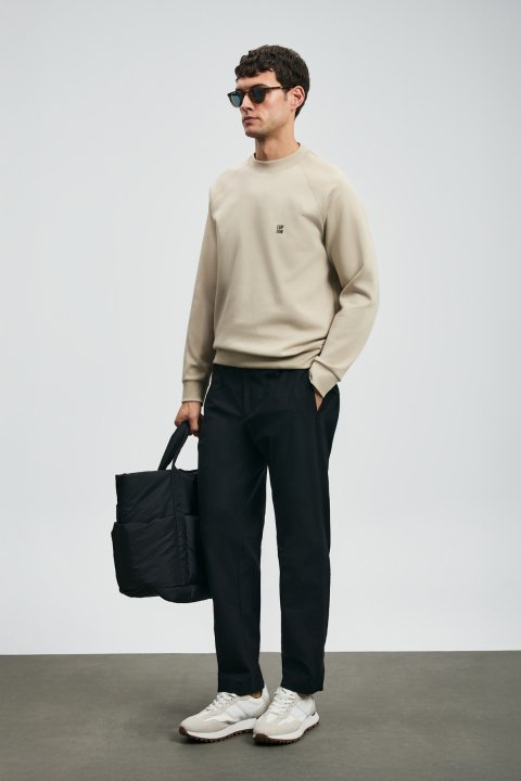 Grant Men's Sweatshirt Beige - Lufian (1)