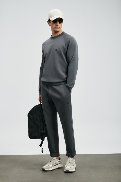 Grant Men's Sweatshirt Dark Gray - Lufian (1)